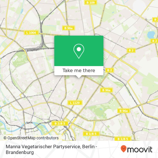 Manna Vegetarischer Partyservice map