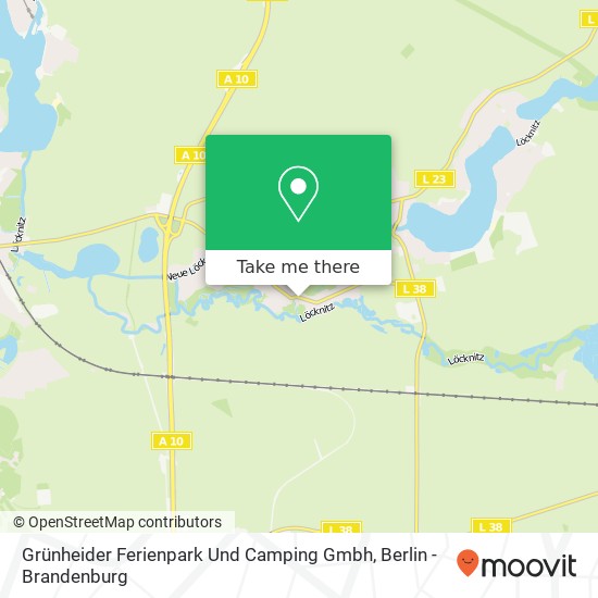 Grünheider Ferienpark Und Camping Gmbh map