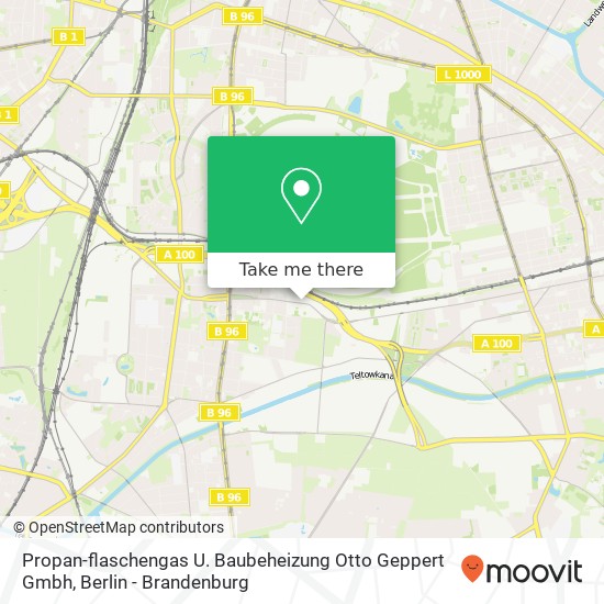 Propan-flaschengas U. Baubeheizung Otto Geppert Gmbh map