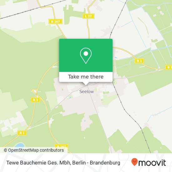 Tewe Bauchemie Ges. Mbh map