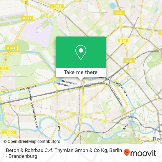 Beton & Rohrbau C.-f. Thymian Gmbh & Co Kg map