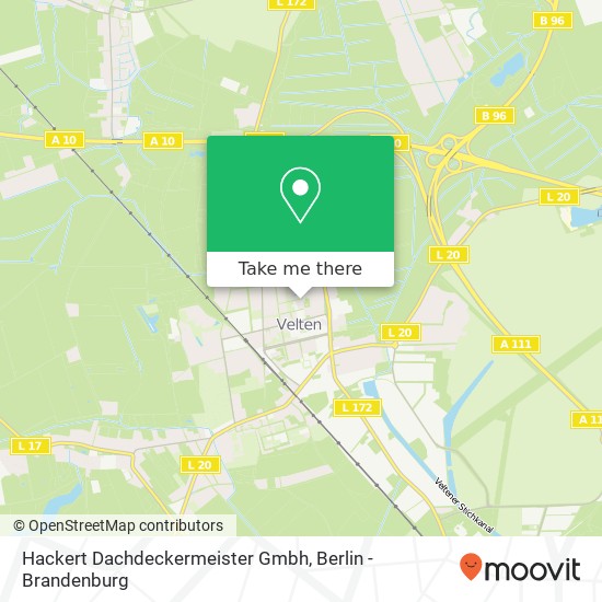 Карта Hackert Dachdeckermeister Gmbh