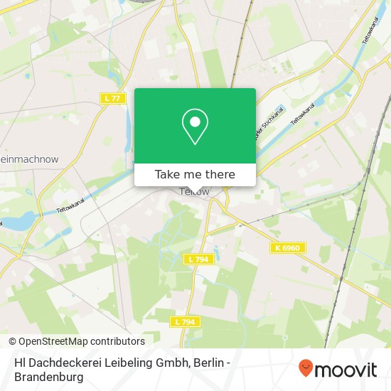 Hl Dachdeckerei Leibeling Gmbh map