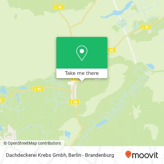 Dachdeckerei Krebs Gmbh map