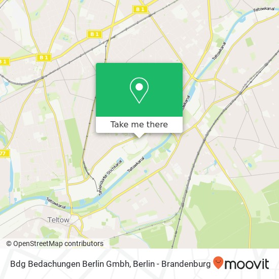 Bdg Bedachungen Berlin Gmbh map