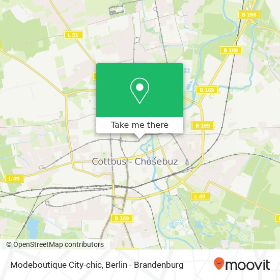 Modeboutique City-chic map