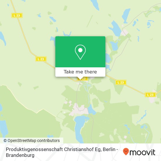 Produktivgenossenschaft Christianshof Eg map