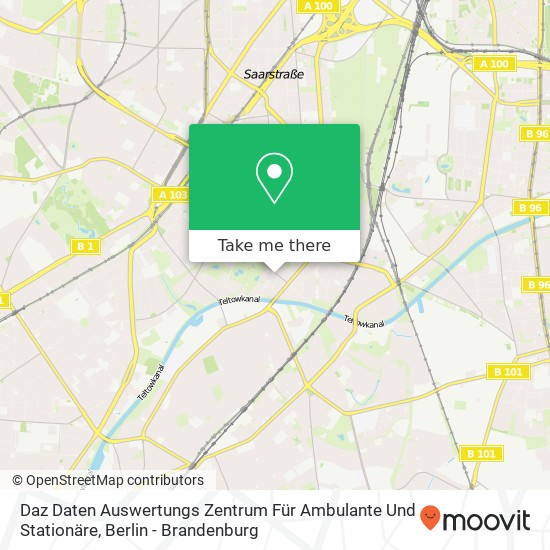 Карта Daz Daten Auswertungs Zentrum Für Ambulante Und Stationäre