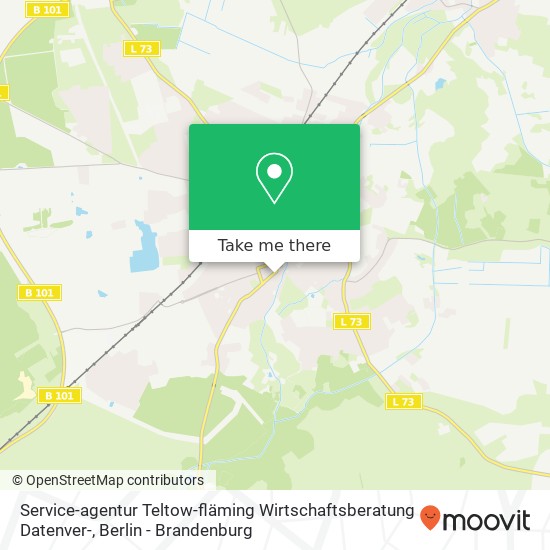 Карта Service-agentur Teltow-fläming Wirtschaftsberatung Datenver-
