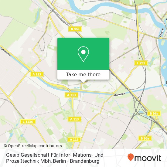 Gesip Gesellschaft Für Infor- Mations- Und Prozeßtechnik Mbh map