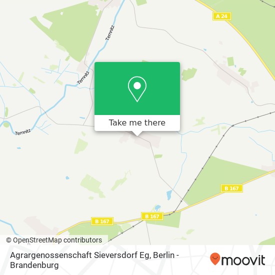 Agrargenossenschaft Sieversdorf Eg map