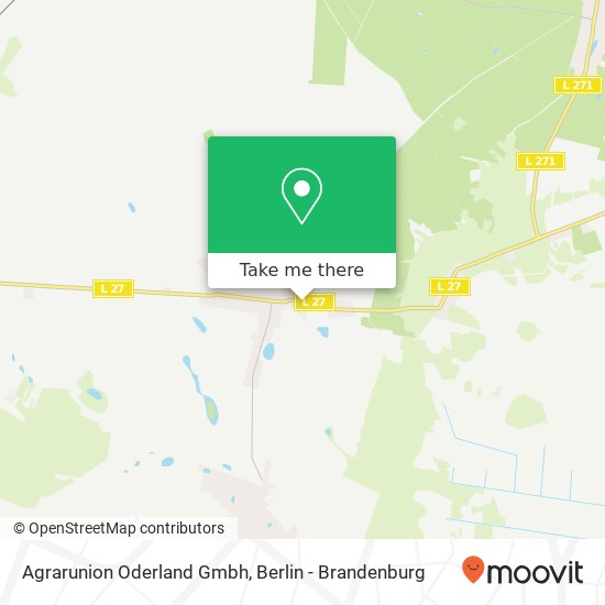 Agrarunion Oderland Gmbh map