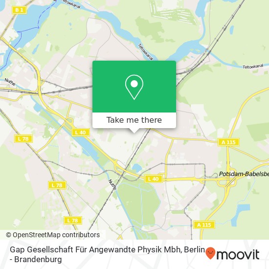 Gap Gesellschaft Für Angewandte Physik Mbh map