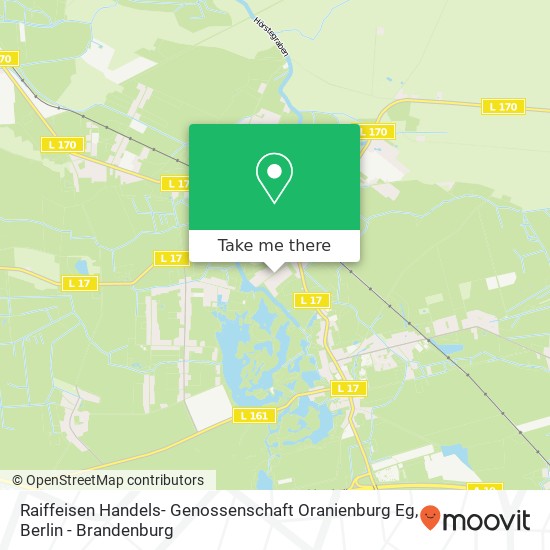 Raiffeisen Handels- Genossenschaft Oranienburg Eg map