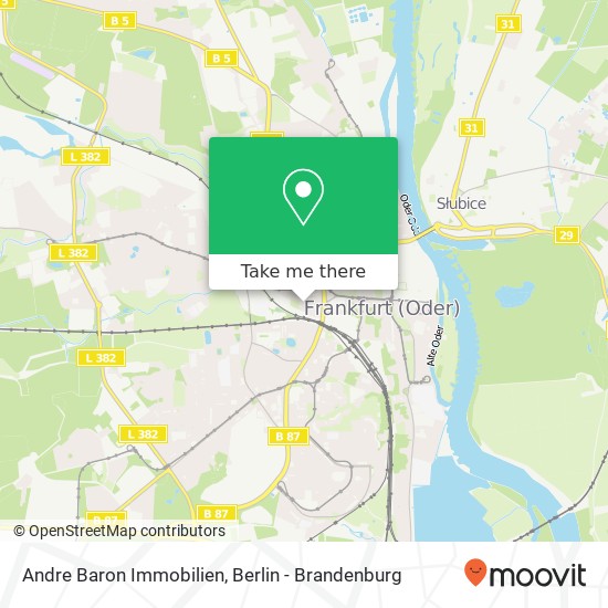 Andre Baron Immobilien map