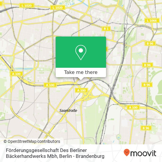 Карта Förderungsgesellschaft Des Berliner Bäckerhandwerks Mbh