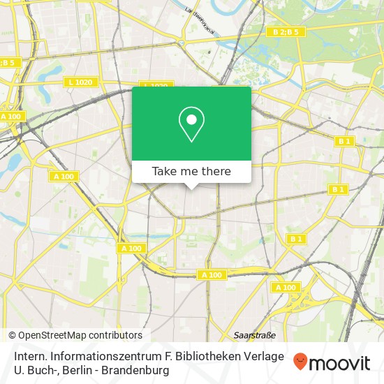 Intern. Informationszentrum F. Bibliotheken Verlage U. Buch- map