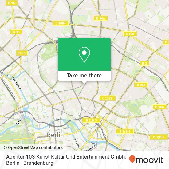 Agentur 103 Kunst Kultur Und Entertainment Gmbh map