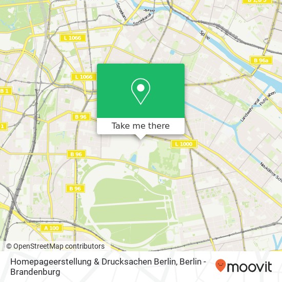 Карта Homepageerstellung & Drucksachen Berlin
