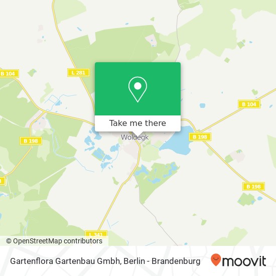 Gartenflora Gartenbau Gmbh map