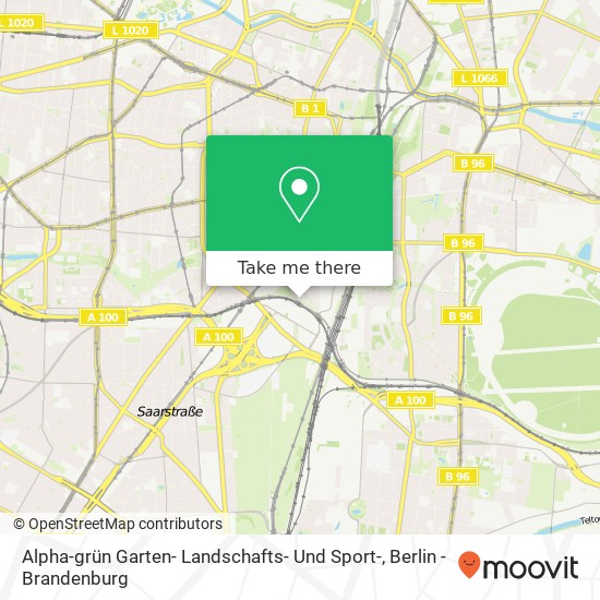 Alpha-grün Garten- Landschafts- Und Sport- map