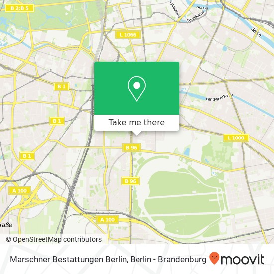 Карта Marschner Bestattungen Berlin