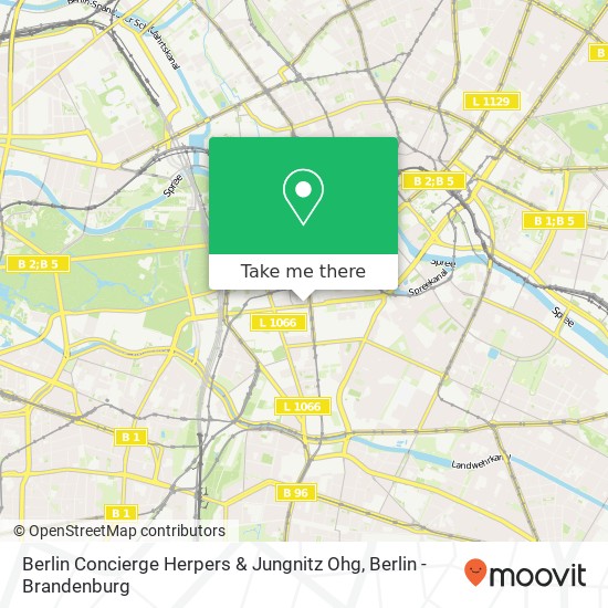 Berlin Concierge Herpers & Jungnitz Ohg map