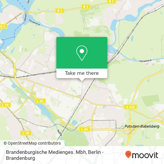 Карта Brandenburgische Medienges. Mbh