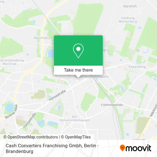 Cash Converters Franchising Gmbh map