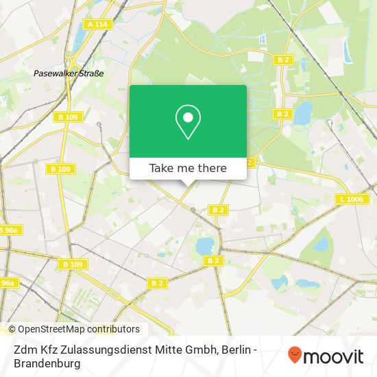 Zdm Kfz Zulassungsdienst Mitte Gmbh map