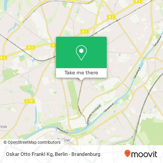 Карта Oskar Otto Frankl Kg