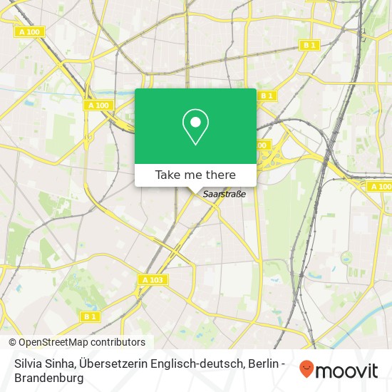 Карта Silvia Sinha, Übersetzerin Englisch-deutsch