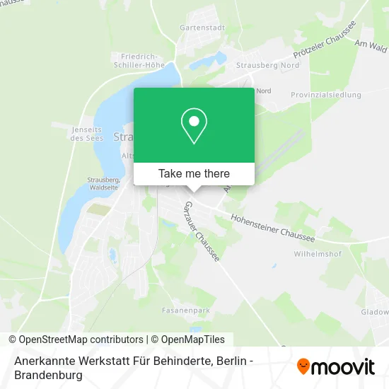 Карта Anerkannte Werkstatt Für Behinderte