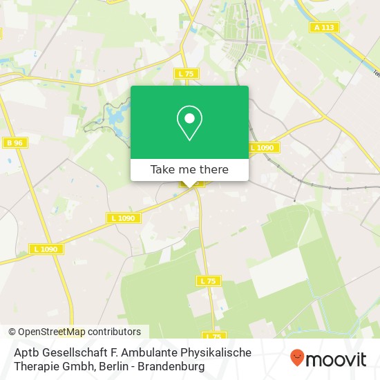 Карта Aptb Gesellschaft F. Ambulante Physikalische Therapie Gmbh