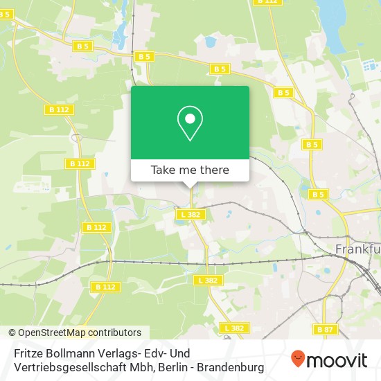 Fritze Bollmann Verlags- Edv- Und Vertriebsgesellschaft Mbh map