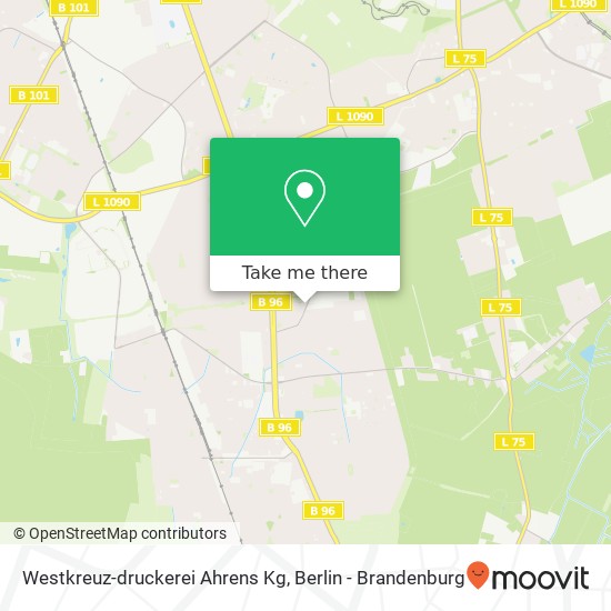 Westkreuz-druckerei Ahrens Kg map