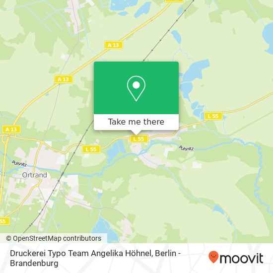 Druckerei Typo Team Angelika Höhnel map