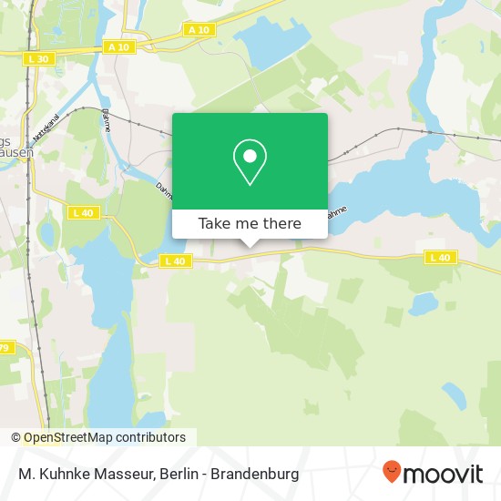 M. Kuhnke Masseur map