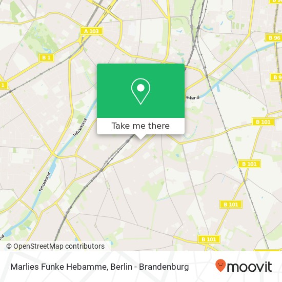 Marlies Funke Hebamme map