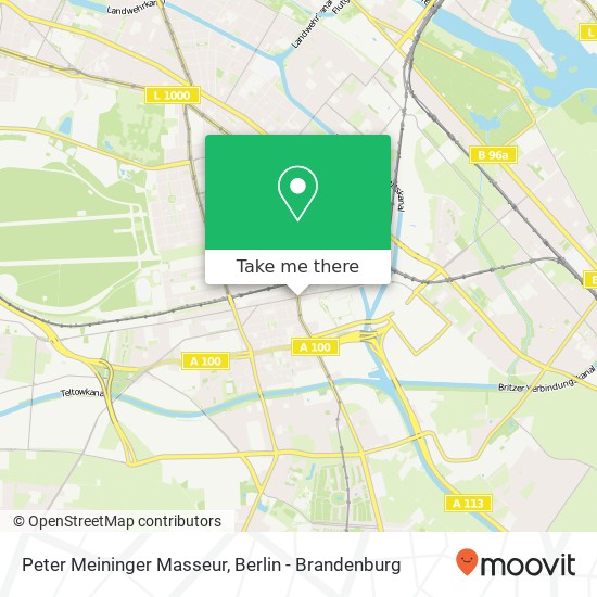 Peter Meininger Masseur map