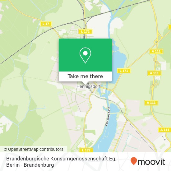 Brandenburgische Konsumgenossenschaft Eg map