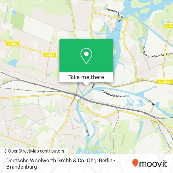 Deutsche Woolworth Gmbh & Co. Ohg map