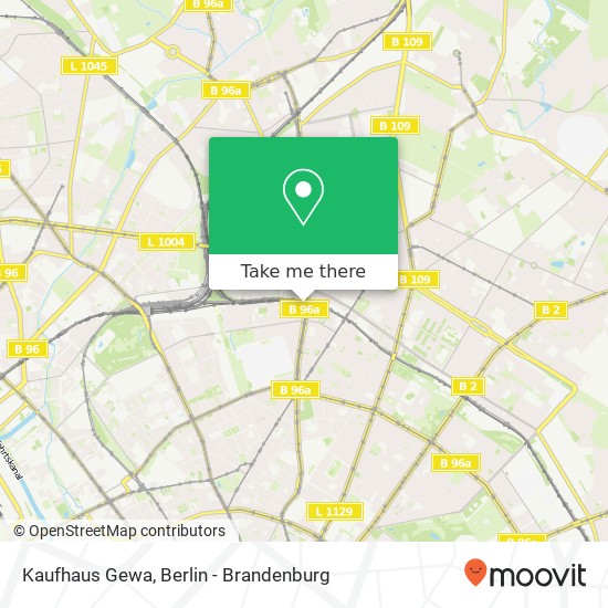 Kaufhaus Gewa map