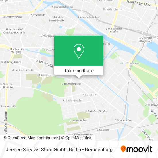 Jeebee Survival Store Gmbh map