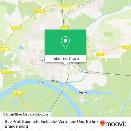 Карта Bau Profi Baumarkt Einkaufs- Vertriebs- Und