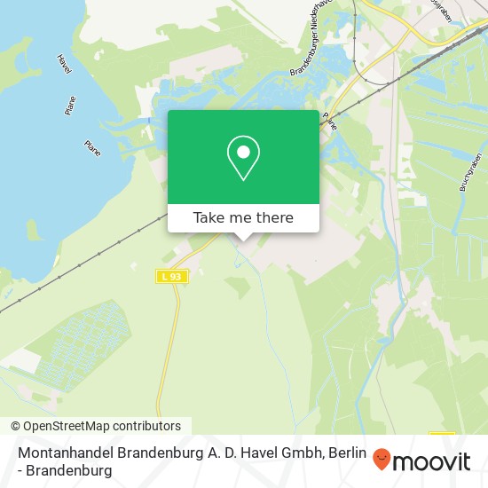 Montanhandel Brandenburg A. D. Havel Gmbh map