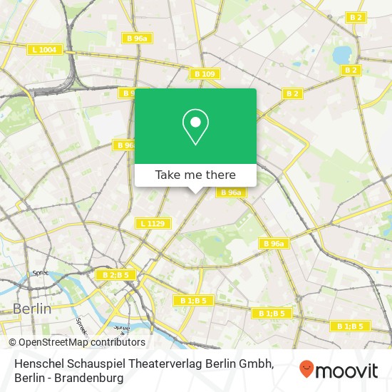 Карта Henschel Schauspiel Theaterverlag Berlin Gmbh