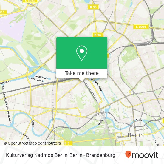 Kulturverlag Kadmos Berlin map