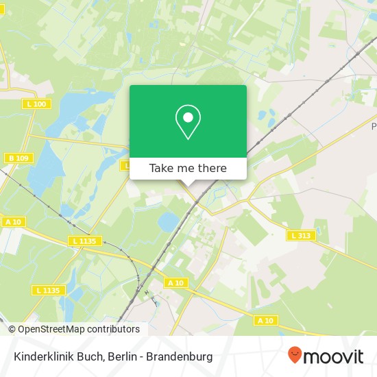 Kinderklinik Buch map