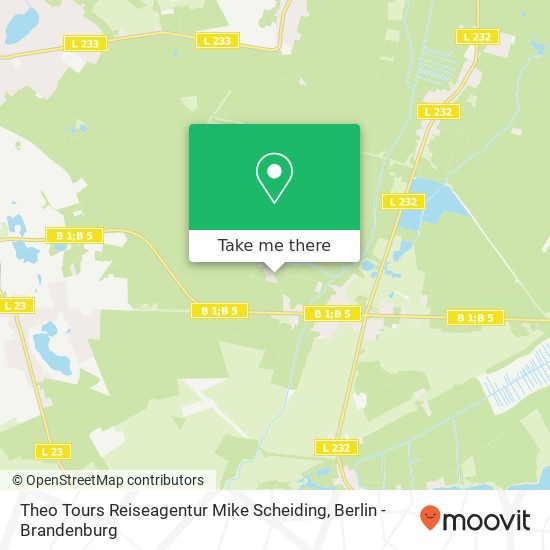 Theo Tours Reiseagentur Mike Scheiding map